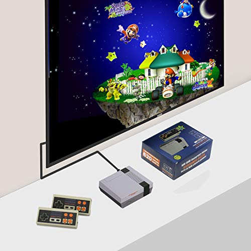Classic Mini Retro Game Console Built-in 620 Games and 2 Wireless 2.4G Controllers, Children\'s AV Output Video Games, Children\'s Gifts, Birthday Gifts, Happy Childhood Memories( Upgrade Version)
