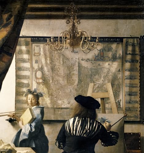 Pintura sobre lienzo lo studio degli artisti Vermeer para decorar salones