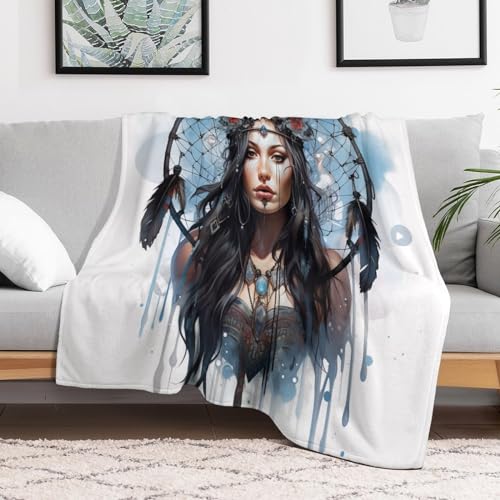 Couverture Polaire Chaude et Légère DreamChatcher Plaid Doux Moelleux