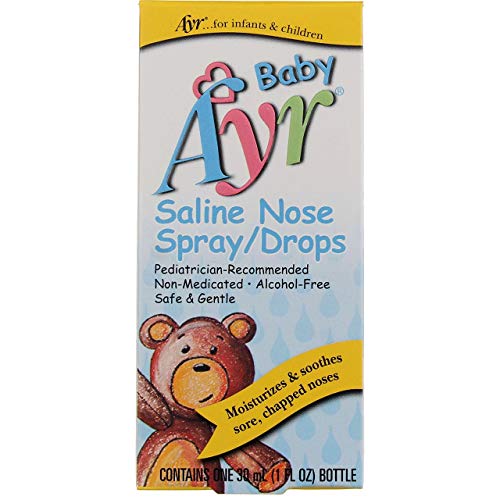 Ayr Baby Saline Nose Spray/Drops - 1 oz, Pack of 3