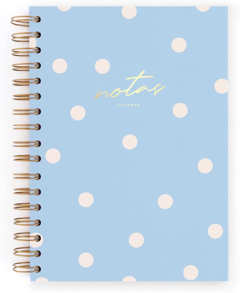 A5 Notebook, Charuca, Calm Blue, Dots