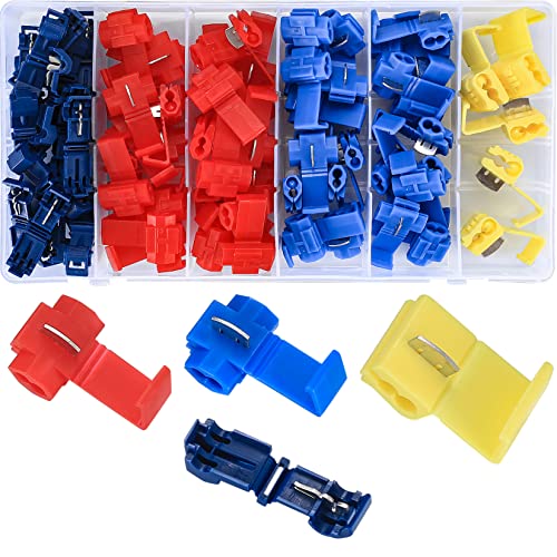 80 Pièces Cosse Electrique Connecteur Rapide, Connecteur Electrique Rapide Dérivation, Électrique Scotch Verrouillage Raccords - 0,5 mm² - 6 mm²