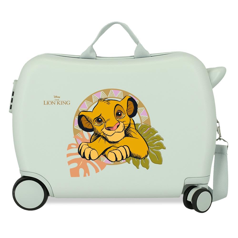 Disney Le Roi Lion Simba & Friends Valise Rigide pour Enfants avec Serrure à Combinaison et 4 Roues, Bagage à Main est fabriqué en ABS, Un matériau Rigide et léger.