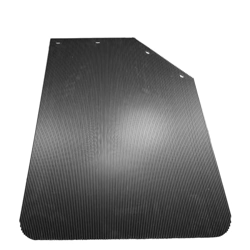 Image of 2PCS Angled 24 inch x 30 inch Mud Flaps Splash Guard with Great Truck Pattern Replacement for Semi Truck Trailer Heavy Duty 1 /5 inch Thick Polymer + PE