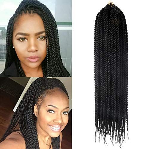 Senegalese Twist Crochet Zöpfe Haarverlängerungen 6 Packs Synthetische Flechten Haar Kleine Havana 2 X Twist Zöpfe Hochtemperaturfaser haar 30Ständer / Pack Cover