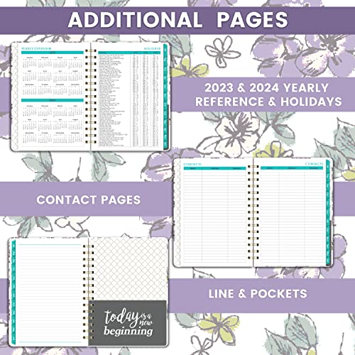 Weekly Monthly Planner 2023, January 2023- December 2023, 6.4'' X 8.5'' Calendar Planner, 2023 Planner With Inner Pocket,12 Month Tabs, Elastic Closure #TOP3