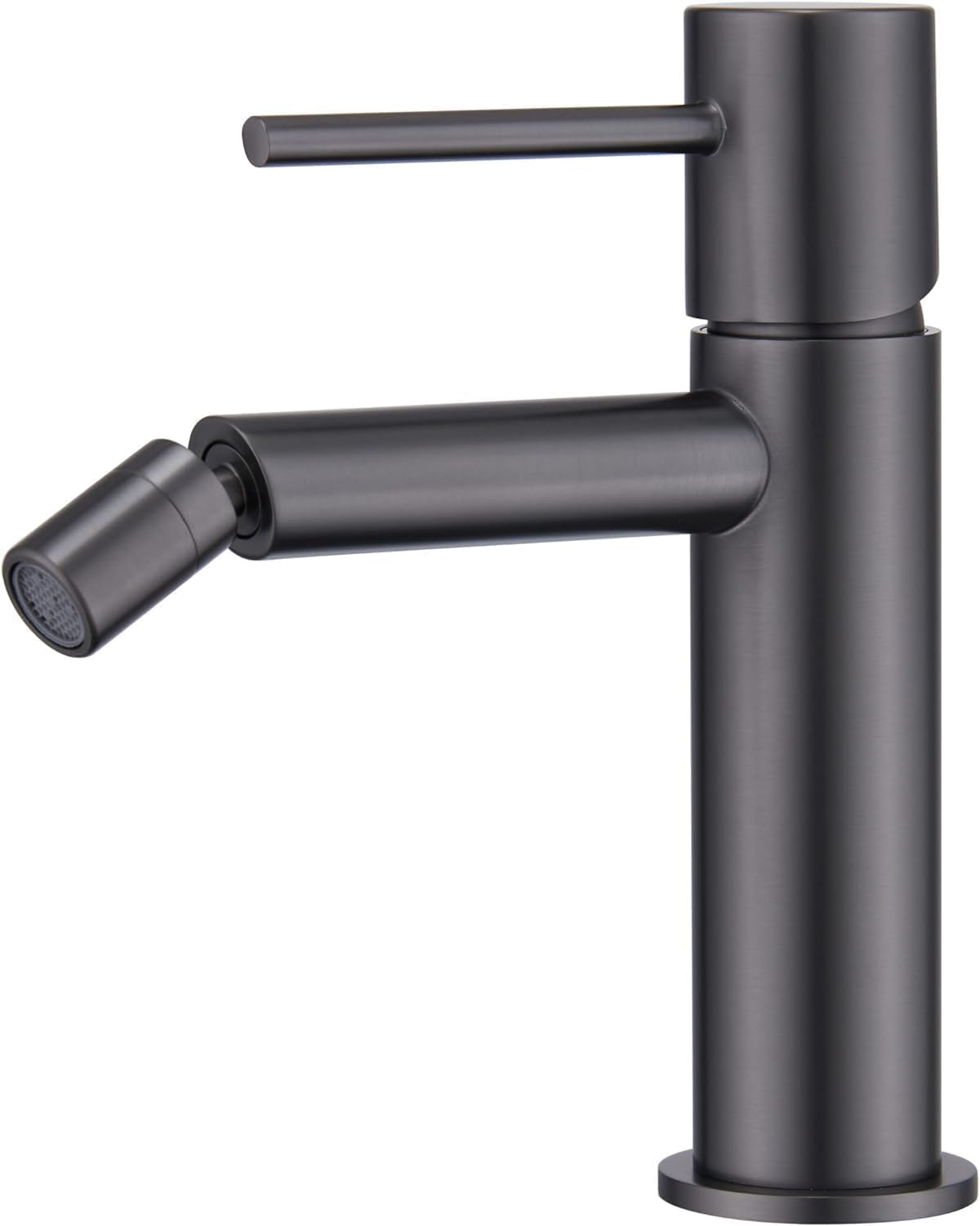 IMEX kran bidetowy, bateria bidetowa, bateria bidetowa, bateria bidetowa z mieszaczem ciepłej i zimnej wody, bateria Bidet, łatwa instalacja, seria Monza, kolor Black Gun Metal