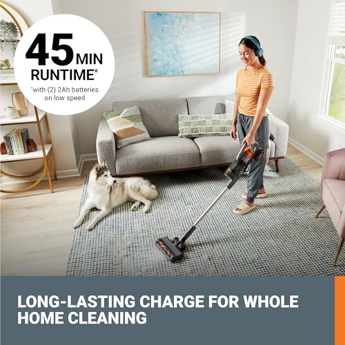 Image of WORX Cordless Stick Vacuum, 20V Handheld Vacuum Cleaner, WX038L.1