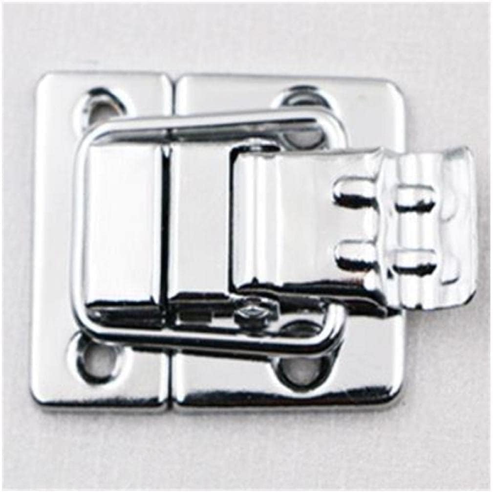 Toggle Latch Spring Toggle Latch hasp 2pcs Stainless Steel Chrome Toggle Latch Tool Clasp Cabinet Fitting Lock Belt Hasp Buckle Hardware for Chest Box Case Suitcase Latch