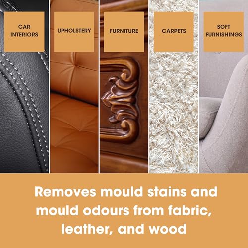 Image of Furniture Clinic Mould Remover Spray - Kills Mould & Spores On Contact and Prevents Regrowth - Removes Stubborn Mould Stains On Leather, Fabric & Wood - Safe To Use - 500ml