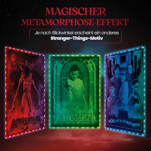 Stranger Things Metamorphic Art Collection „Demogorgon - Merch-Set für Fans & Sammler - Ideal als Deko & Geschenk - 35611 von Clementoni