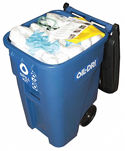 Oil-Dri L90350 Oil Only Mobile Utility Spill Chest, 50 Gallon Spill Kit (Pack of 1)