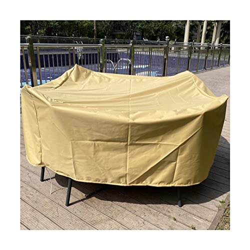Rectangle Outdoor Furniture Cover Waterproof- Windproof Anti-UV Outdoor Dining Set Cover 420D Oxford Fabric For Rain/Snow Protection