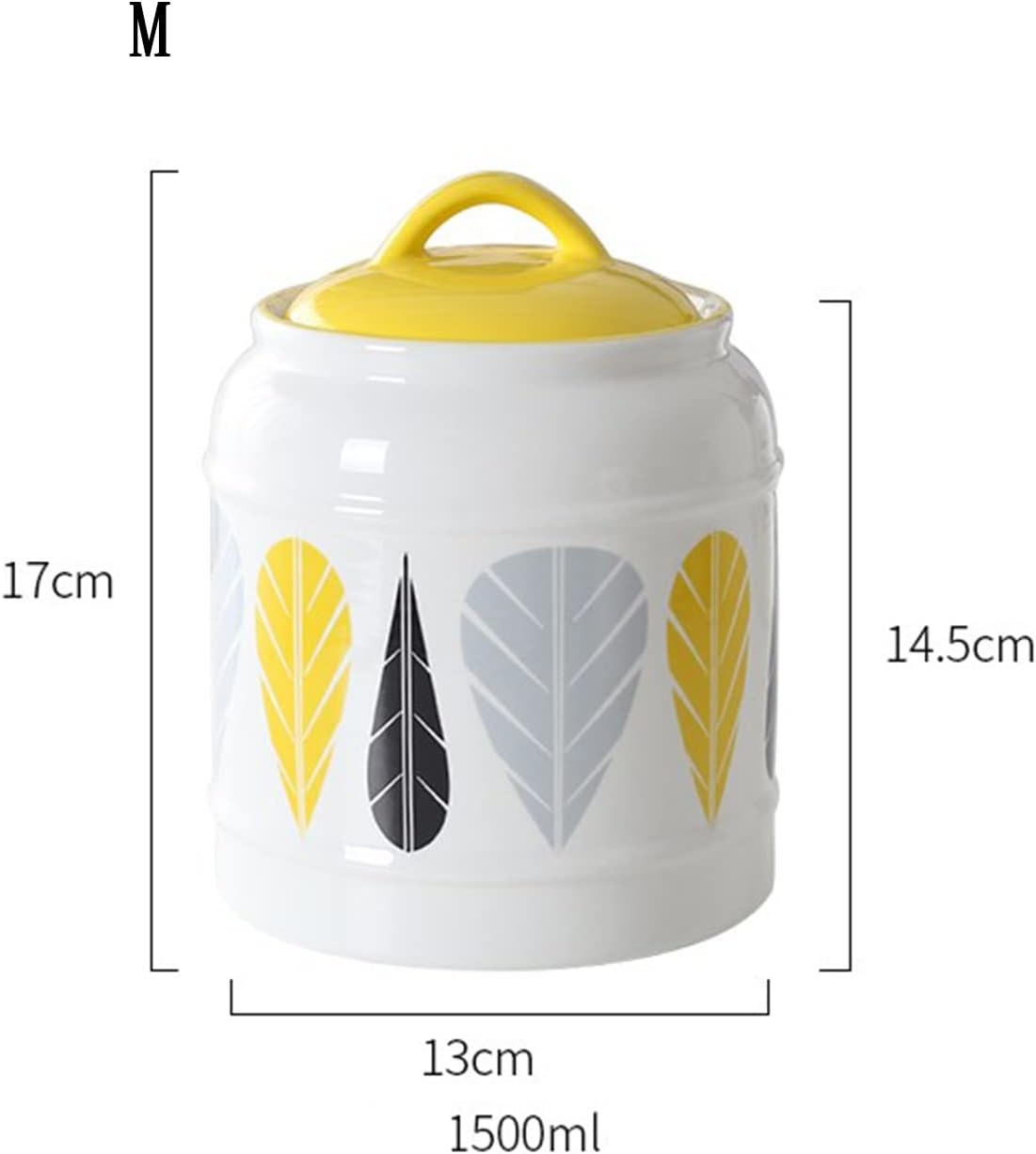 Sugar Bowl Sugar Bowl Spice Jar with Lid Seasoning Box Storage Canister Seasoning Container Condiment Pot Kitchen Countertop Sugar Pot (Size : Medium)