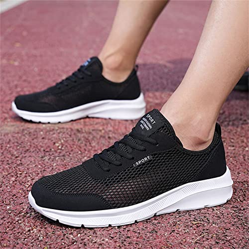 Yuhaotin Mens Travel Shoes Waterproof Plantar Fasciitis Sandals Fashion Summer Men Sneakers Breathable Mesh Lightweight Comfortable Casual Running Shoes For Men Slip On Tennis Shoes Men White #TOP4