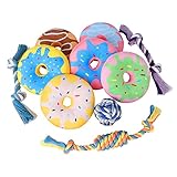 Sicheres & langlebiges Material - Die Seile sind aus 100% natürlicher, fester, mehrfarbiger Baumwolle hergestellt und sind gesund, ungiftig und völlig sicher für Ihr Haustier. Allerdings sollten Sie Ihren Hund einige Minuten lang beobachten, wenn Sie ihm zum ersten Mal ein Spielzeug geben.