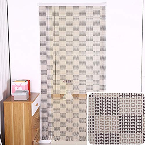 Rideau de perles plastique 100 brins suspendus panneau de porte 100x200cm