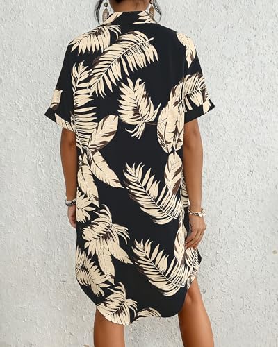 Image of Bsubseach Women Swimsuit Coverup Shirt Dress Button Down Bathing Suit Cover Up Beach Vacation Outfits