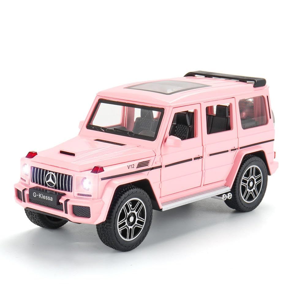 BELLABOTA Exclusive Alloy Metal Car 1:24 AMG G63 G-Klessa Diecast Pullback Toy car with Openable Doors & Light, Music Boys Gifts Toys for Kids (Pink-Colors as Per Stock) (B0CSX91N2X) Amazon Price History, Amazon Price Tracker