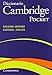 Diccionario Bilingue Cambridge Spanish-English Flexi-Cover Pocket edition