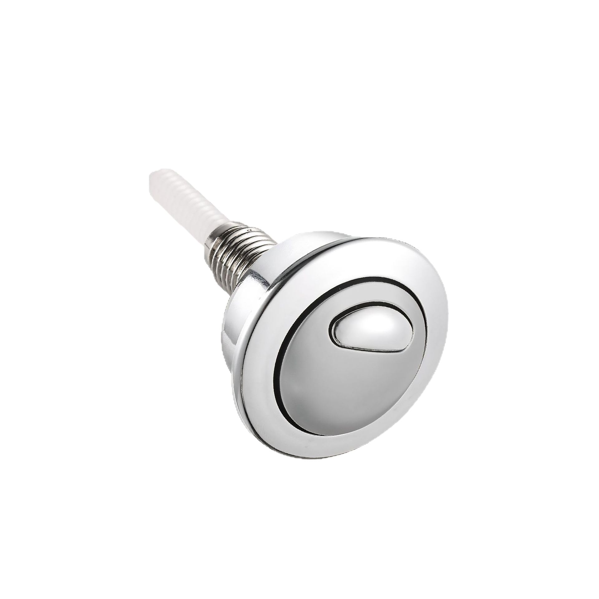 Toilet Push Button for Optima 49 Valve, Dual Flush Operation Replacement Part, 48mm Diameter Fits Standard Cistern Holes 38-42mm, ABS Material