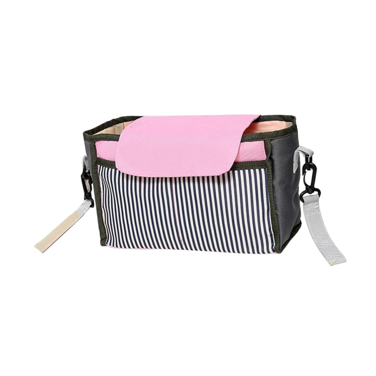 BESPORTBLE Large Capacity Stroller Organizer Bag Portable Carriage Storage Bag for Milk Bottles Diapers Cup Holder