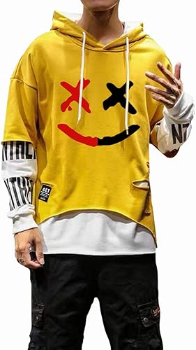 Miniatura 6 de DUDHUH Sudadera con capucha para hombre con estampado de letras, ropa deportiva, informal, hip-hop, sudadera