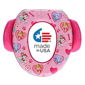 Nickelodeon Paw Patrol “Skye and Everest” Soft Potty Seat for Toilet Training Kids, Pink, Standard