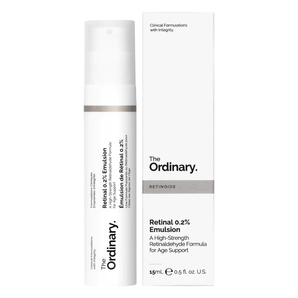 The Ordinary Retinal 0.2% Emulsion, Highly Effective Retinoid Serum for Intensive Anti-Ageing Care, 15 ml