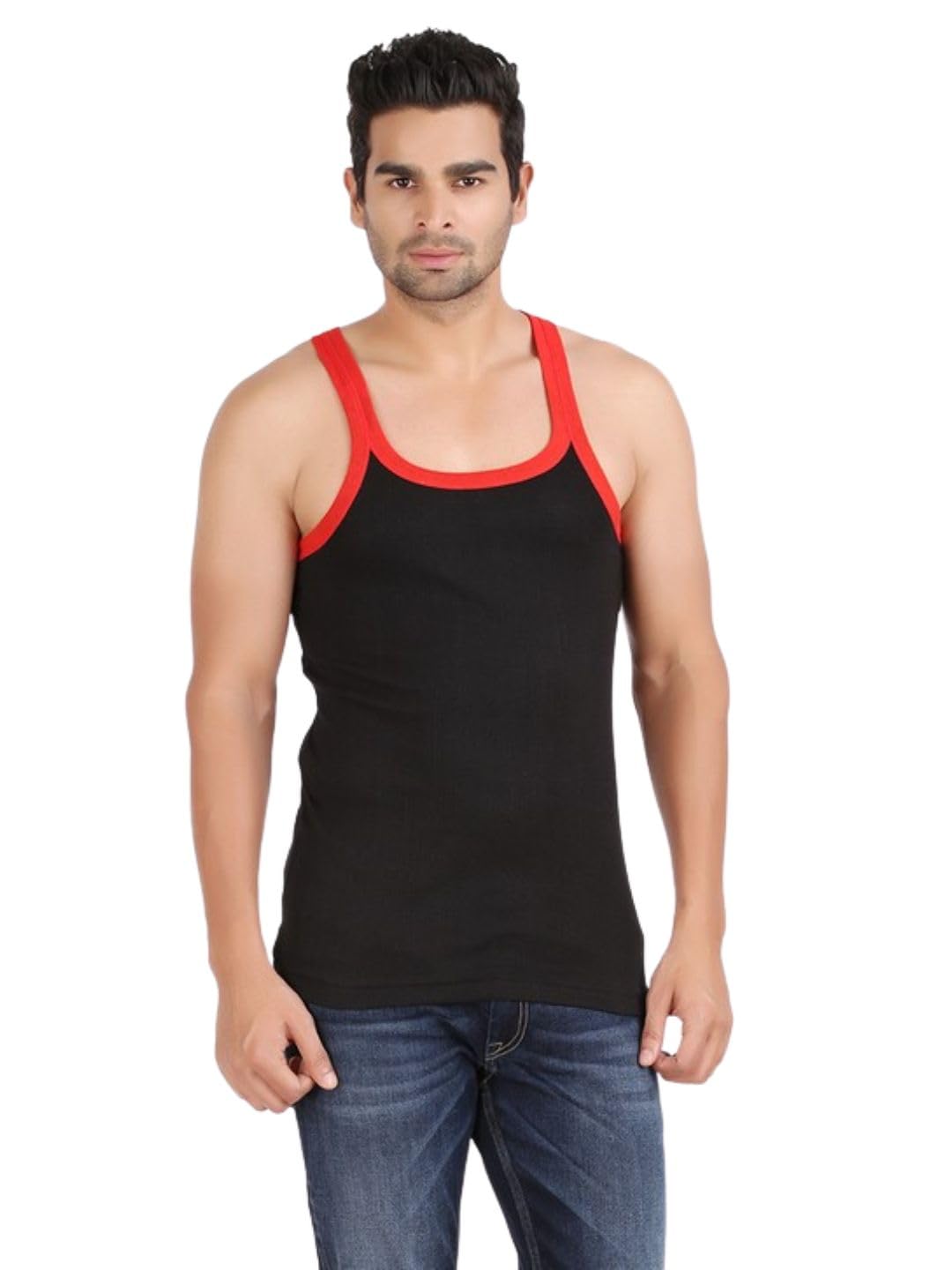 zippy jonadz Men’s Cotton Sleeveless Tank Top | Round Neck Slim Fit Vest | Stretchable Comfortable Innerwear for Daily & Gym Wear|Romeo-picture-40