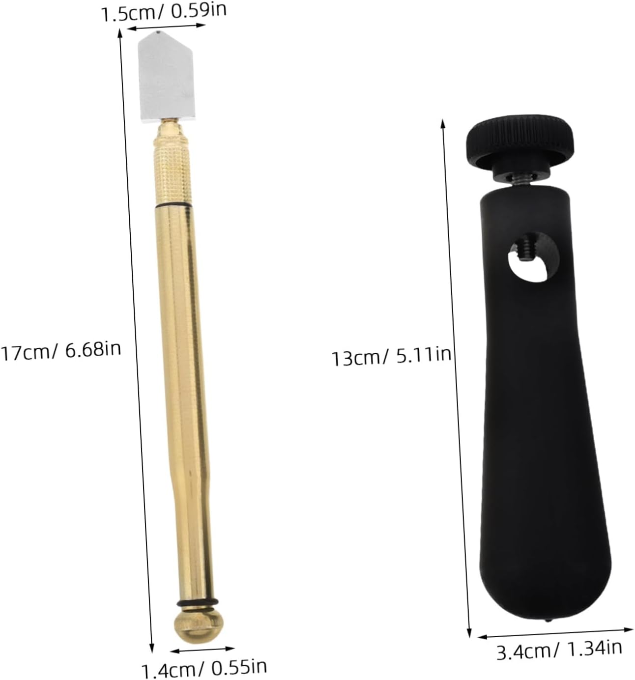 NUOBESTY Professional Glass Cutter with Ergonomic Handle Oil Feed Roller for Precision Cutting Durable Carbide Tip Tool for Mosaic Tiles and Mirror Applications