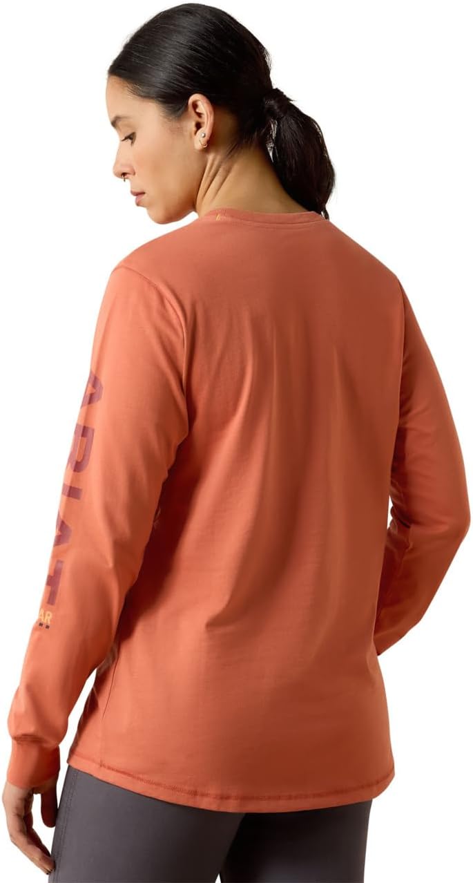 Ariat Womens Rebar Workman Logo T-Shirt - Image 2