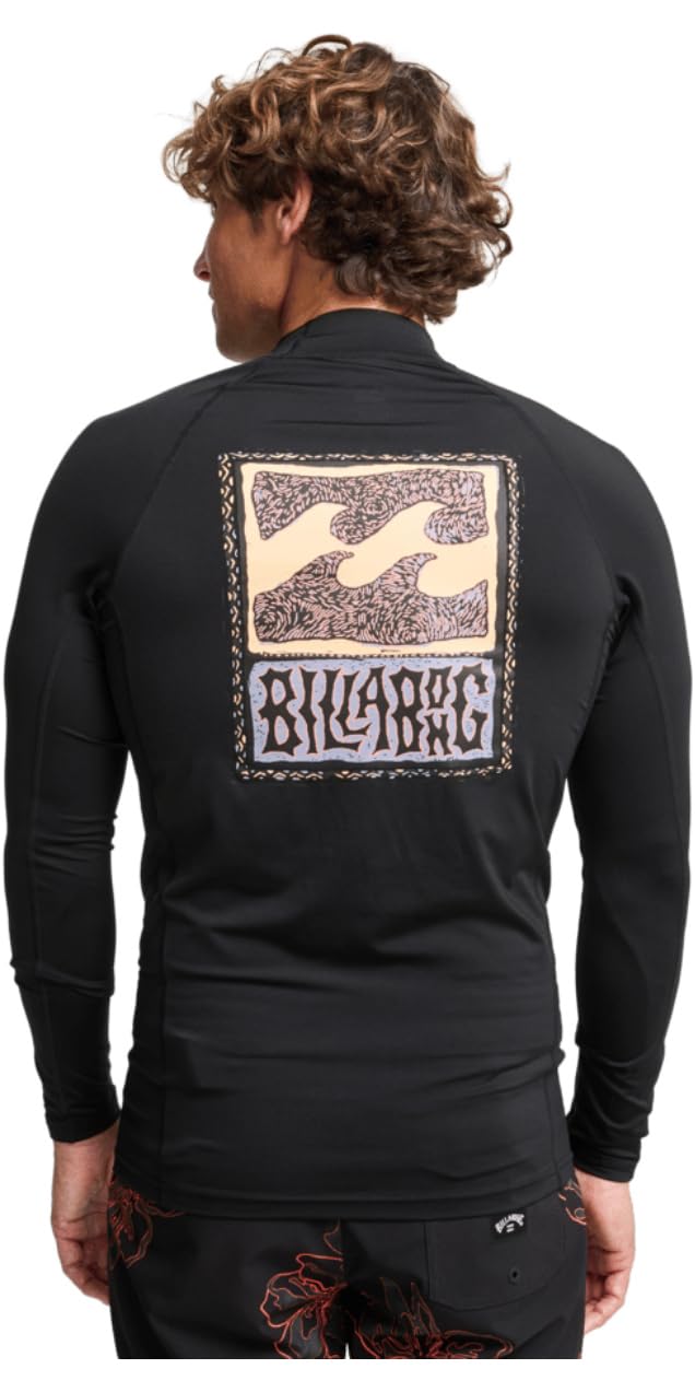 BILLABONG Re Issue Herren-Langarmshirt, LSF 50+, Schwarz