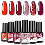 ❤Estilo personal: 6 elegantes esmaltes de uñas en gel semipermanentes en colores populares son adecuados para todas las estaciones y la vida cotidiana! Crea tu arte de uñas favorito en solo 3 minutos y preséntalo durante más de 21 días.