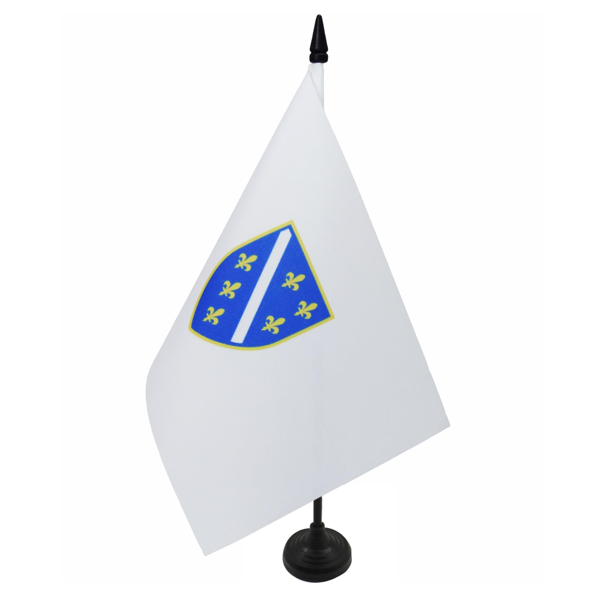 AZ FLAG Bosnia and Herzegovina 1992-1998 Table Flag 6x8 in Plastic Base