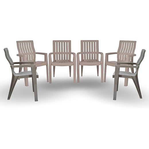 ITALICA Spine Care Plastic Chair Set of 6