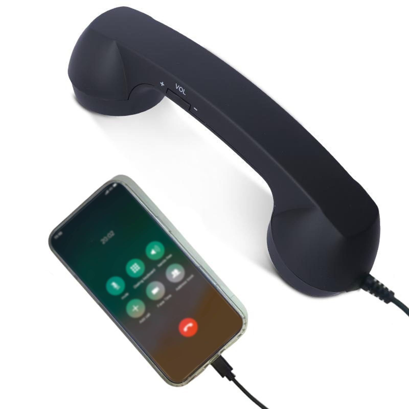 Amazon | PAVIKEレトロな電話受話器【20*6*3cm】Type-Cレトロ電話