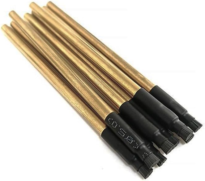 Precision Electrode Cleaning Brush for Metal Analyzers - Tungsten & Stainless Steel Wire Bristles for Accurate Readings(10pcs Stainless Steel)