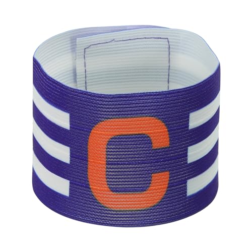 PATIKIL 12.2x2.5 Soccer Captain C Armband, Nylon Unisex Elastic Arm Badge Adjustable for Youth Adult Team Training, Blue