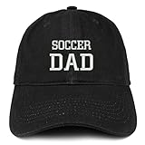 Trendy Apparel Shop Soccer Dad Embroidered Soft Cotton Dad Hat - Black