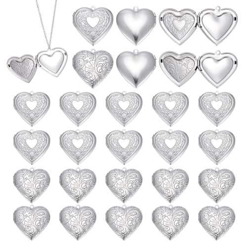 Materiale di alta qualità: il ciondolo fotografico a forma di cuore è realizzato in acciaio inossidabile durevole, forte e durevole, non facile da rompere, adatto a un uso a lungo termine