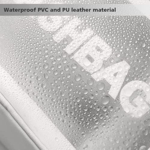 Dapower Travel Toiletry Bag For Women And Men, Matte Translucent Toiletry Bag With Handy Handle, Makeup Cosmetic Organizer Bag For Travel Toiletries Accessories (White) #TOP3