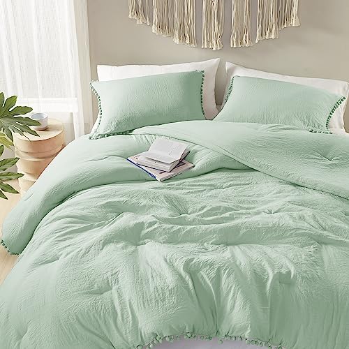 Codi Sage Green King Comforter Set - Boho Chic Bedding