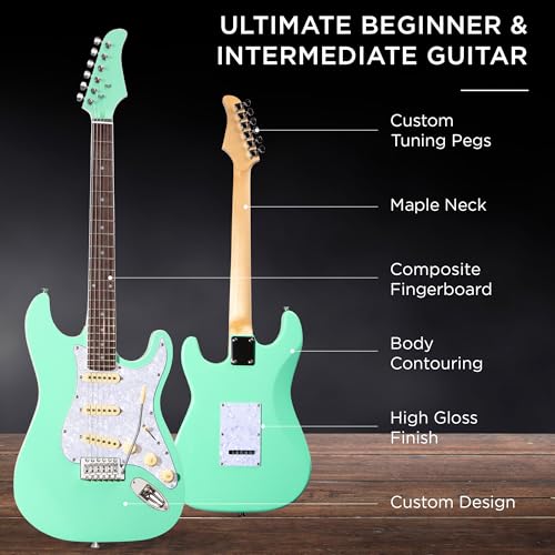 image for Best Choice Products 39in Full Size Beginner Electric Guitar Starter K