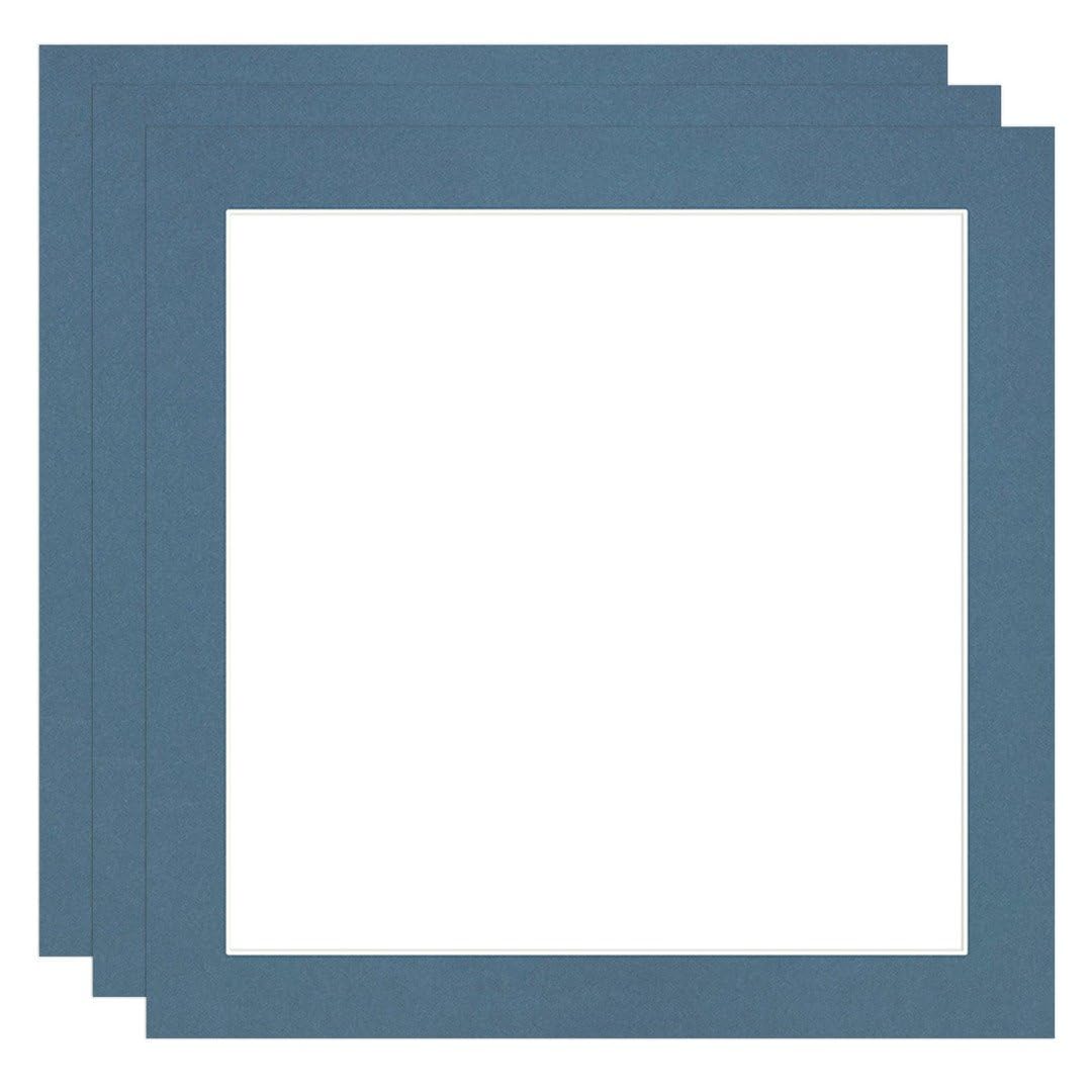 Procut Global 50x50cm Pompadour Picture Mounts to Fit 40x40cm Aperture - Precision Cut Cardboard Photo Mount - Ideal for Frames, Prints, Artwork & Certificates - Sizes & Colours Available - 3 Pack