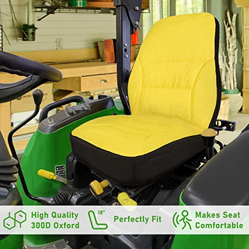 Funda para asiento de tractor grande LP95233 compatible con John Deere 3