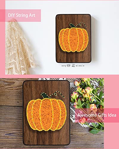 Image of BAZIMA DIY String Art Kit for Beginner,Unique Gift, DIY Pumpkin Craft Kit,Craft Kit for Holidays