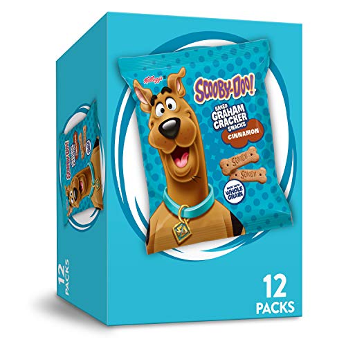 Keebler Scooby-Doo! Graham Cracker Sticks, Cinnamon, Made with Whole Grain, 12oz Box (12 Count)