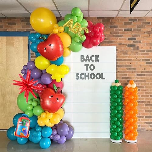 Back to School Balloon Arch Garland Kit,152Pcs Rainbow Balloons by UAEYW - Used condition - Image 5