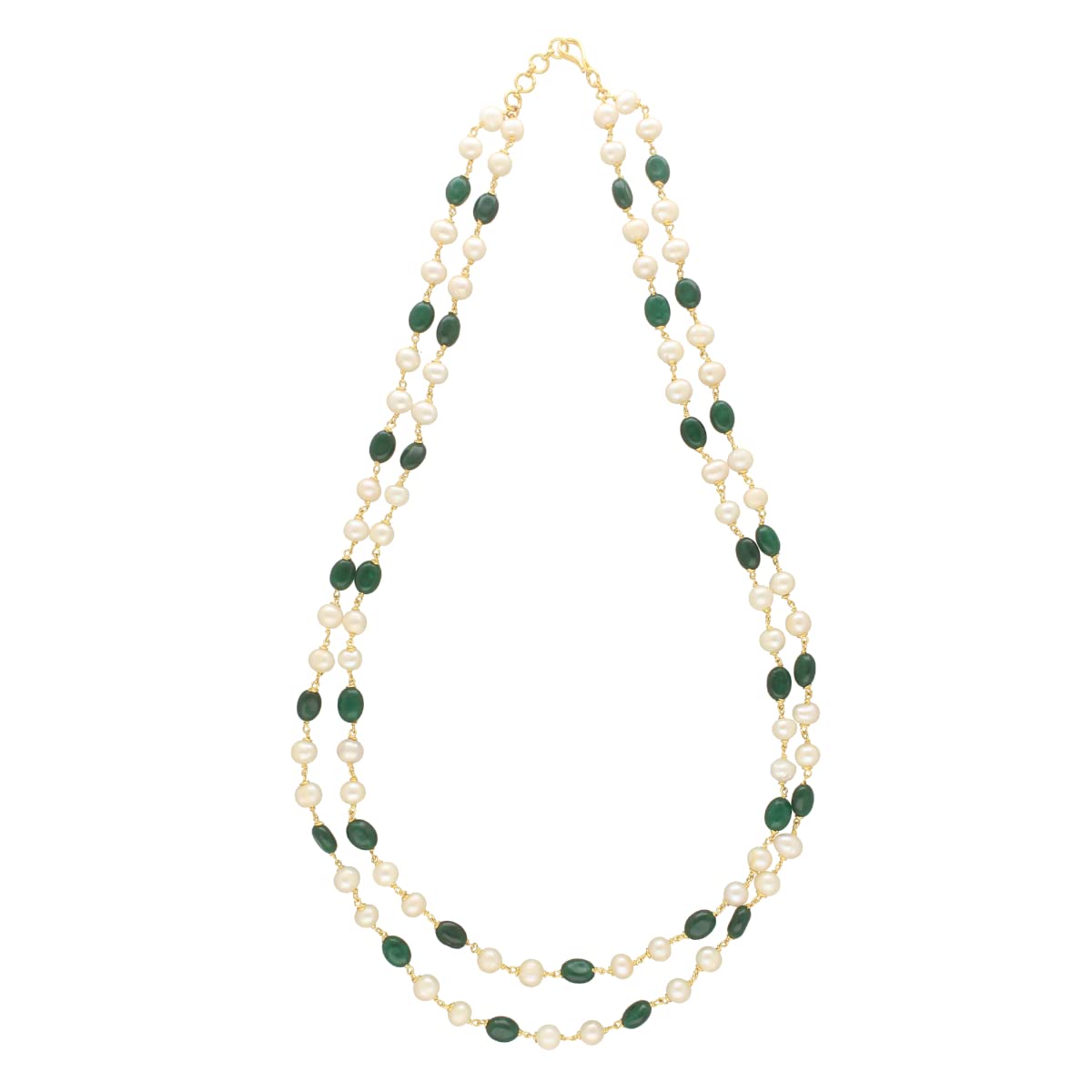 Sri Jagdamba Pearls Lipika Fresh Water Pearl Necklace | Necklace to Gift Women & Girls | White Button AAA Freshwater Pearls | With Certificate of Authenticity Of Pearls (B0C4FRQ55L) Amazon Price History, Amazon Price Tracker